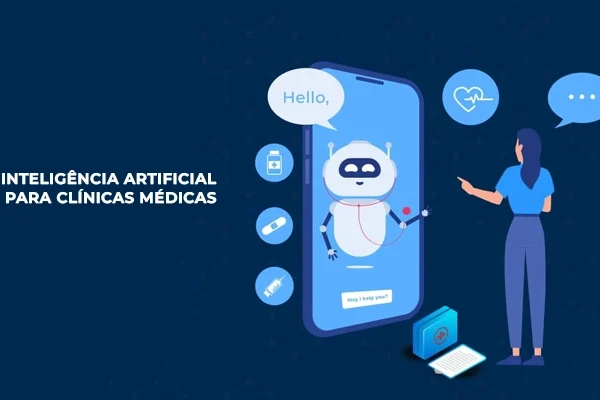 desenho médica e um chatbt cm desenho de um robo